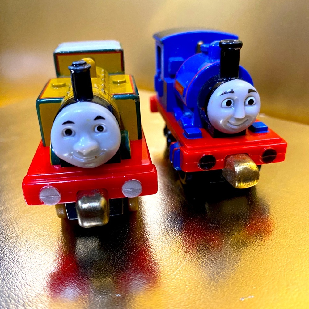THOMAS AND FRIENDS DIE CAST VTG 2008 STEPNEY #55 & SIR HANDEL #3 & 2002 TREVOR - Picture 10 of 16